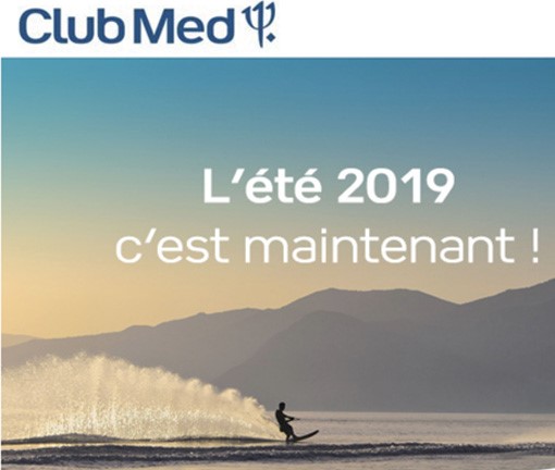 Club Med : -15% sur l'été 2019