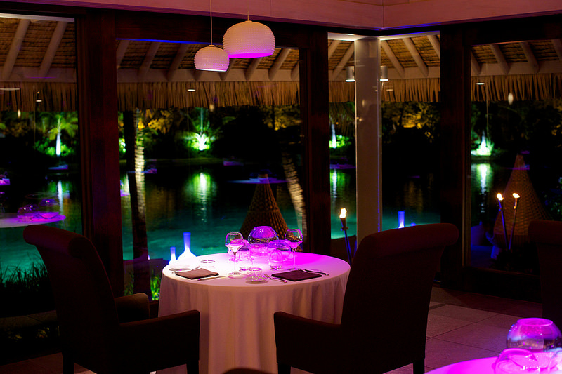 The Coral gourmet restaurant © InterContinental French Polynesia