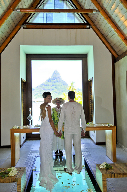 The overwater chapel © InterContinental French Polynesia