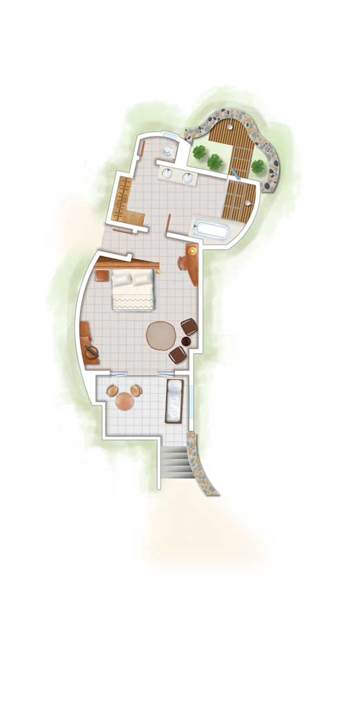 Plan Tropical Junior Suite © Beachcomber