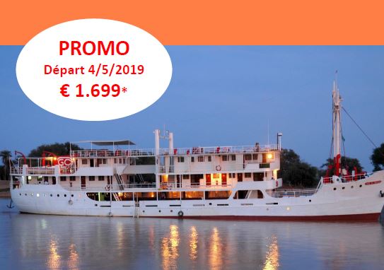 Croisière sur le fleuve Sénégal à bord du Bou El Mogdad